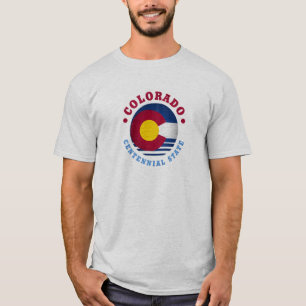 STAATLICHER FLAG VON COLORADO T-Shirt