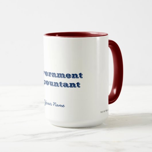 "STAATLICHER KONTO" TASSE (VorderseiteRechts)
