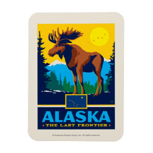 Staatlicher Stolz Alaska Magnet