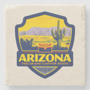 Staatlicher Stolz   Arizona 2 Steinuntersetzer