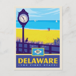 Staatlicher Stolz Delaware Postkarte