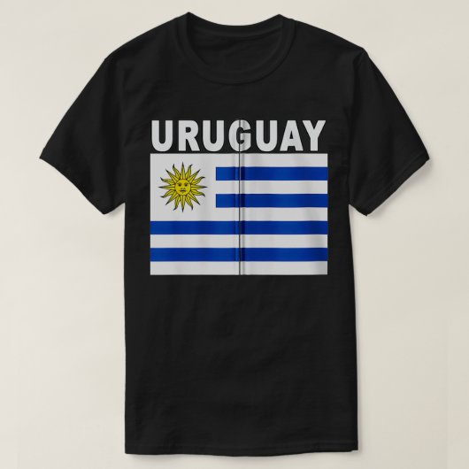 Staatlicher Stolz der Uruguay-Flagge T-Shirt (Design vorne)