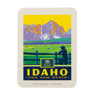 Staatlicher Stolz Idaho Magnet