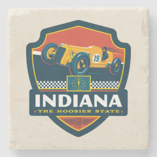 Staatlicher Stolz Indiana Steinuntersetzer