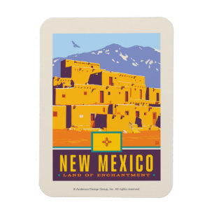 Staatlicher Stolz New Mexico Magnet