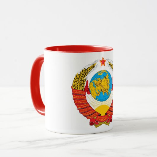 Staats-Emblem der Sowjetunions Tasse (Vorderseite Links)