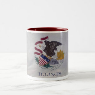 Staats-Flaggen-Illinois-Tasse Zweifarbige Tasse