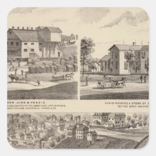 Staats-Gefängnis von Minnesota Quadratischer Aufkleber