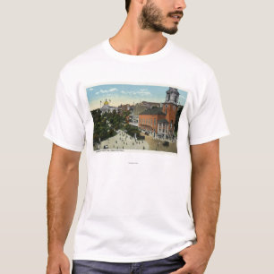 Staats-Haus-und Park-Straßen-Ansicht vom Mall T-Shirt