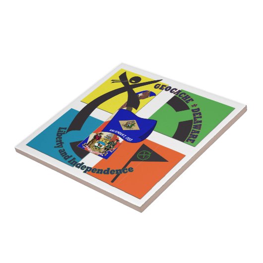 STAATS-MOTTO DELAWARE GEOCACHER FLIESE (Seite)