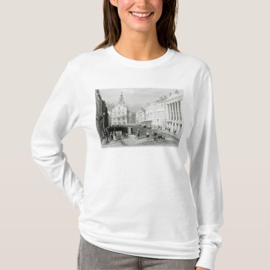 Staats-Straße, Boston, graviert durch S.Lacey T-Shirt (Vorderseite)