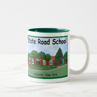 Staats-Straßen-Volksschule-Tasse Zweifarbige Tasse