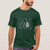 Staats-T - Shirt Michigans MI (Vorderseite)