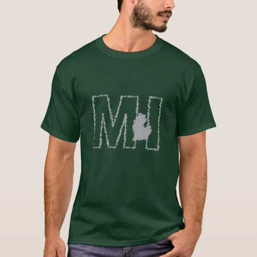 Staats-T - Shirt Michigans MI (Vorderseite)