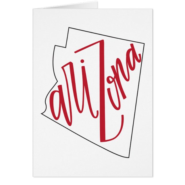 Staats-Typografie-Entwurf Arizonas | (Vorne)
