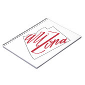 Staats-Typografie-Entwurf Arizonas | Notizblock (Linke Seite)