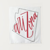 Staats-Typografie-Entwurf Arizonas | Wandteppich (Vorderseite)