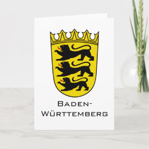 Staats-Wappen von Baden-Württemberg Große Ausführu Karte