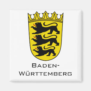 Staats-Wappen von Baden-Württemberg Große Ausführu Magnet