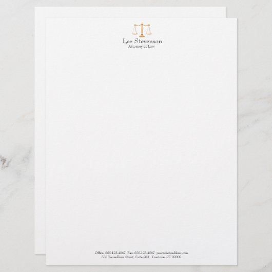 Staatsanwalt Letterhead Briefbogen (Vorne/Hinten)