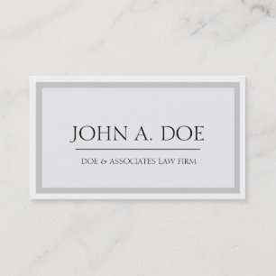 Staatsanwalt Silver/White - Verfügbarer Briefkopf Visitenkarte