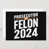 Staatsanwalt Vs Felon 2024 Einladung (Vorne/Hinten)