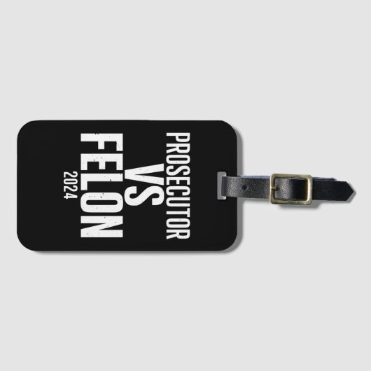 Staatsanwalt Vs Felon 2024 Gepäckanhänger (Vorderseite (Horizontal))