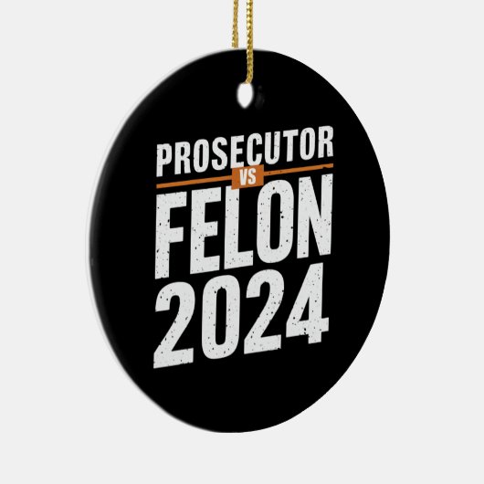 Staatsanwalt Vs Felon 2024 Keramik Ornament (Rechts)