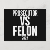 Staatsanwalt Vs Felon 2024 Postkarte (Vorderseite)