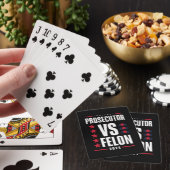 Staatsanwalt Vs Felon 2024 Spielkarten (In Situ)