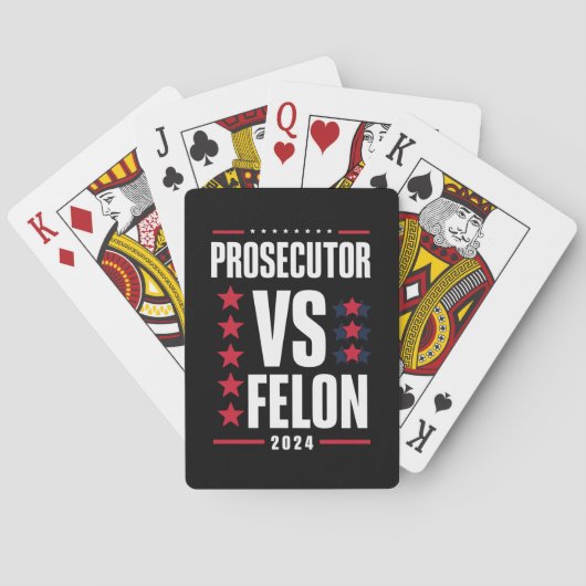 Staatsanwalt Vs Felon 2024 Spielkarten (Rückseite)