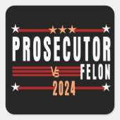 Staatsanwalt Vs Felon 2024 Sticker (Vorderseite)