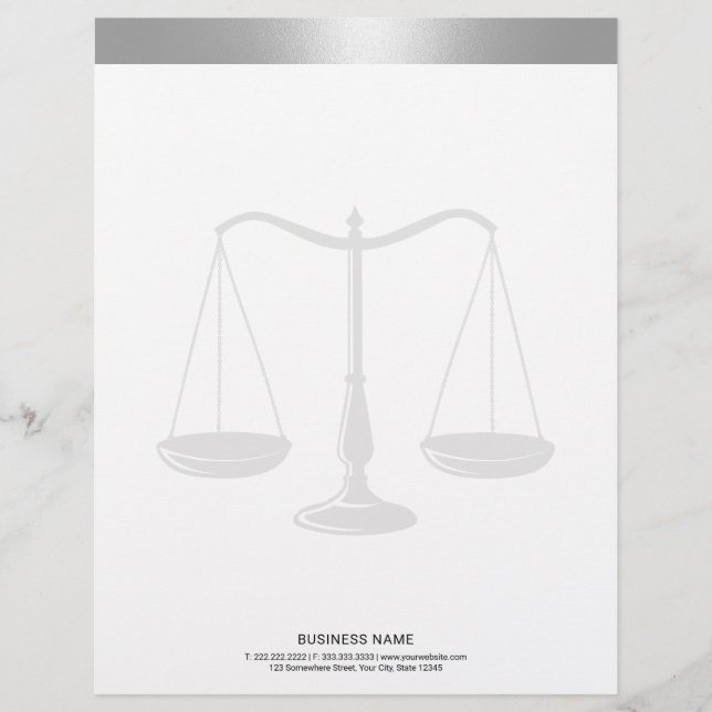 Staatsanwältin für den Bereich "Silver Border Lawy Briefbogen (Vorderseite)