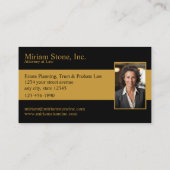 Staatsanwältin mit Visitenkarte (Rückseite)