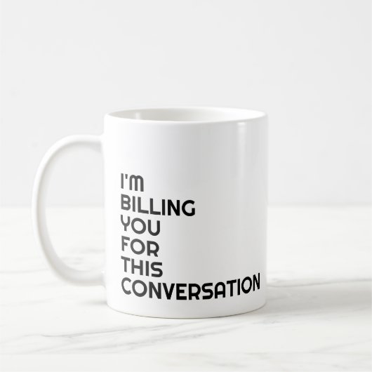 Staatsanwaltschaft Gift Funny Sprichwort schwarz Kaffeetasse (Links)