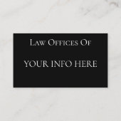 Staatsanwaltschaft Visitenkarte (Rückseite)