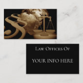 Staatsanwaltschaft Visitenkarte (Vorne/Hinten)