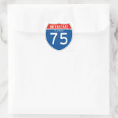 Staatsbahn 75 - Florida Quadratischer Aufkleber (Tasche)