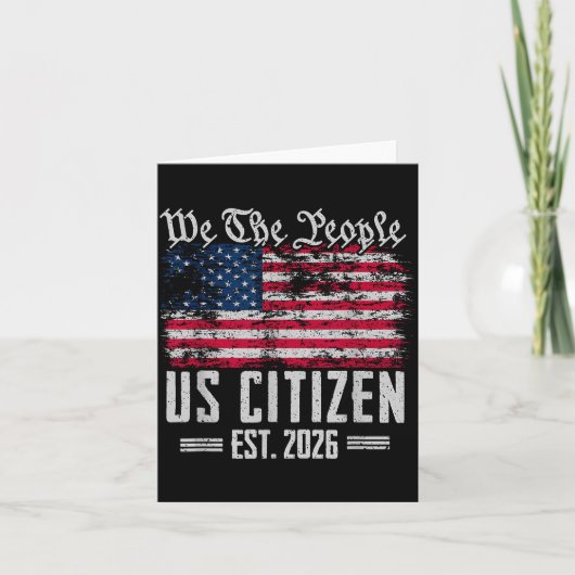 Staatsbürgerschaft 2026 Dekoration USA Neuer Ameri Karte (Vorderseite)