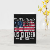 Staatsbürgerschaft 2026 Dekoration USA Neuer Ameri Karte (Gelbe Blume)