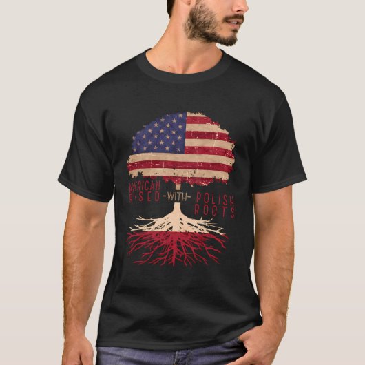 Staatsbürgerschaft USA Nationales Erbe Polens T-Shirt (Vorderseite)