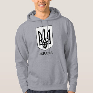 Staatscoat of Arms der Ukraine Minimalistische Kun Hoodie