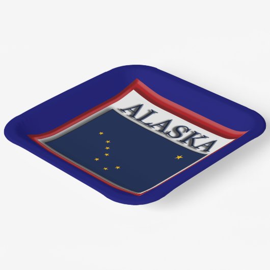 Staatsflagge 9" pappteller (Gewinkelt)