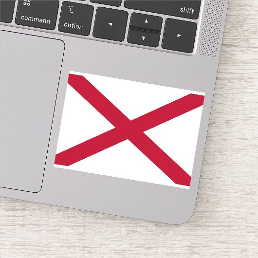 Staatsflagge Alabama Aufkleber (Detail)