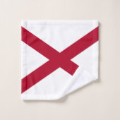 Staatsflagge Alabama Badhandtuch Set (Waschlappen)
