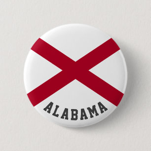 Staatsflagge Alabama Button