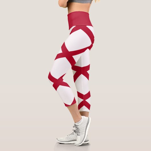 Staatsflagge Alabama Capri Leggings (Links)