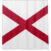 Staatsflagge Alabama Duschvorhang (Vorderseite)