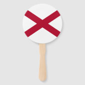 Staatsflagge Alabama Fächer (Rückseite)