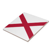 Staatsflagge Alabama Fliese (Seite)
